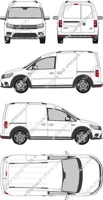 Volkswagen Caddy furgón, 2015–2020 (VW_780)