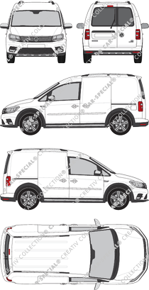Volkswagen Caddy furgón, 2015–2020 (VW_781)