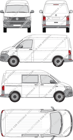Volkswagen Transporter furgón, 2015–2019 (VW_805)