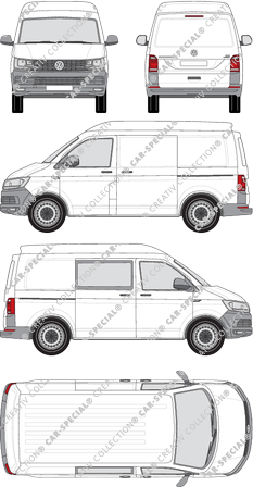 Volkswagen Transporter furgón, 2015–2019 (VW_806)