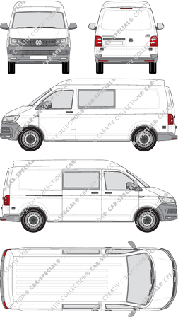 Volkswagen Transporter furgón, 2015–2019 (VW_833)